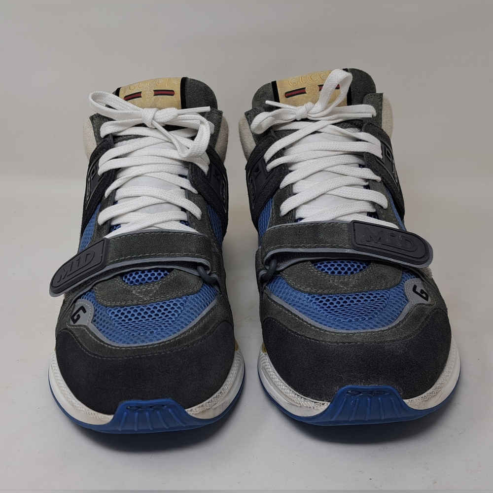 Gucci Men's Ultraspace Mid Top Sneakers Shoes Lace Up Velcro Strap Size 9 US - Picture 4 of 16